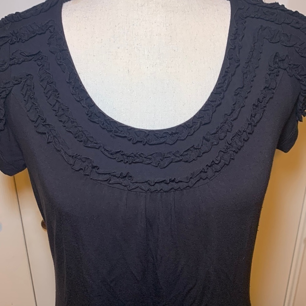 Madison Short Sleeve Ruffled Top - Picture 2 of 7
